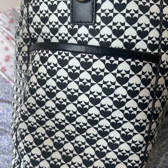 Kate Spade Black and Cream Patterned Tote - Picture 2 of 4